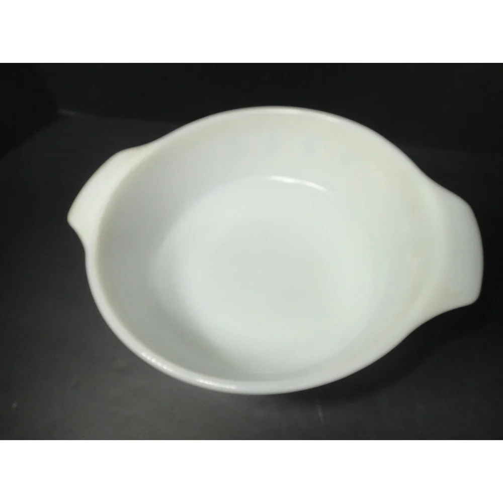 Vintage Fire-King Anchor Hocking 437 Candle Glow Atomic Starburst Casserole Dish